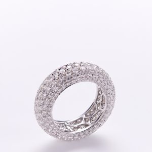 Large Pave Diamonds Ring